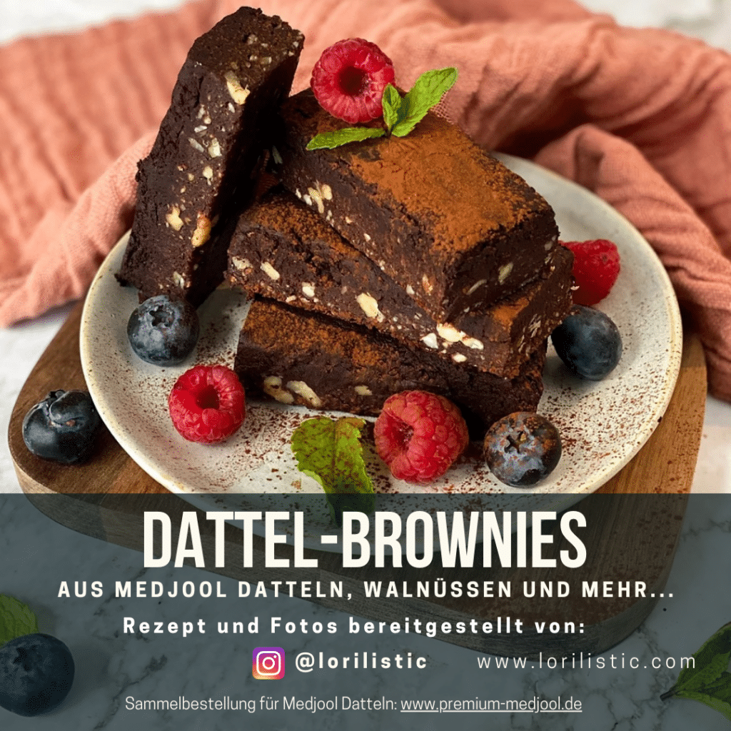 Dattel-Brownies - Backen mit Premium Medjool Datteln